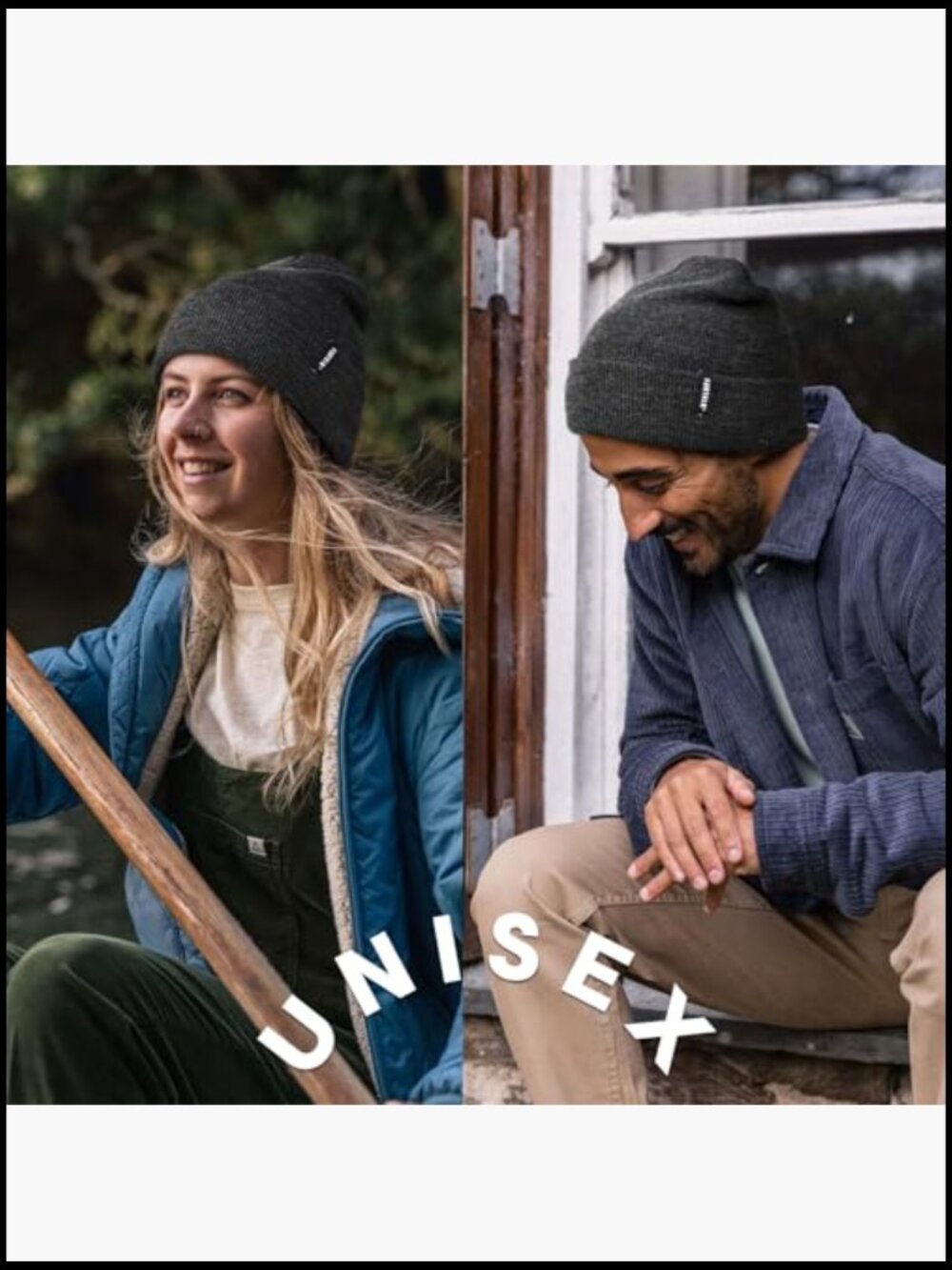 Super Soft Acrylic Cuffed Beanie Hat for Men Women Winter Knit Skull Cap Unisex - Picture 3 of 7